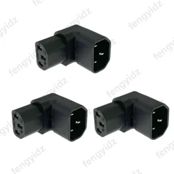 Angled IEC 320 C14 to C13 AC Adapter Converter (Type3  3pcs)
