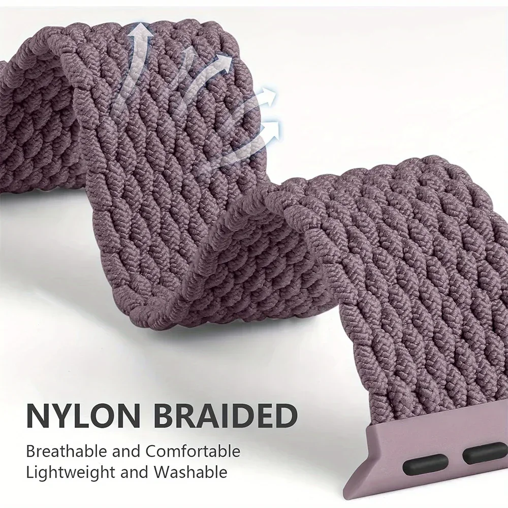 Braided Elastic Nylon Solo Loop Bracelet
