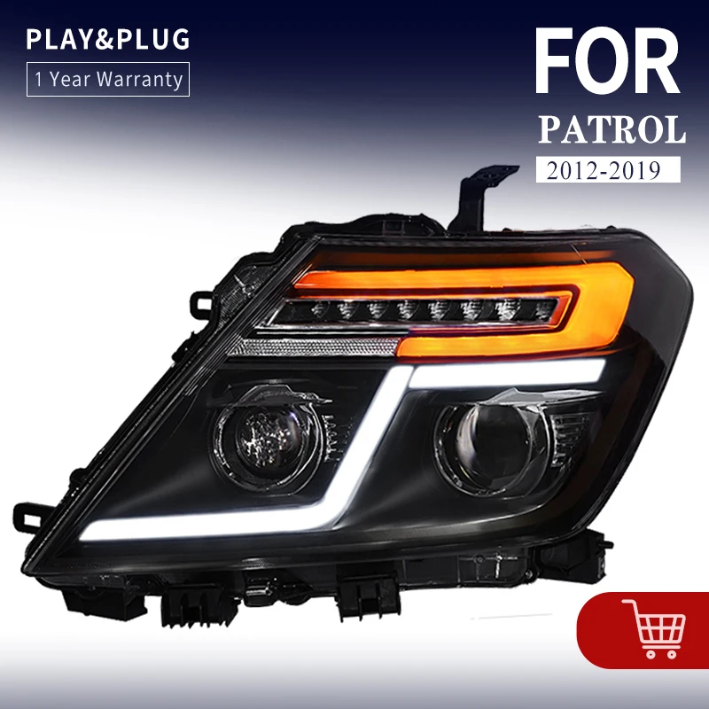newstyleheadlightsforNissanPatrolY62Headlight20122019DRLfull