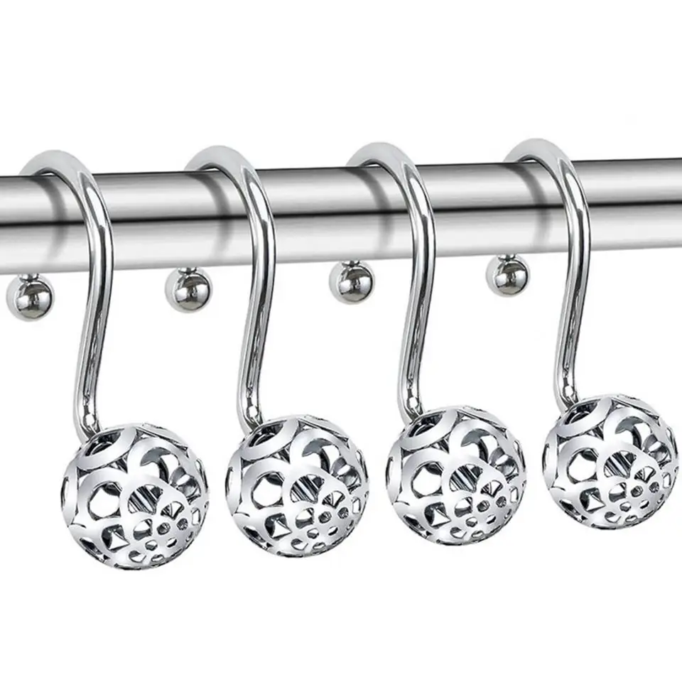 Gvolatee 12 Pezzi Anelli per Tende da Doccia 65 X 37 mm, Anelli da