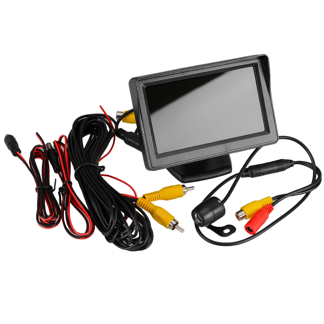 

Car DC 12V 4.3'' Monitor + Mini Night Vision Reverse Reversing Camera Backup Rear View Parking Rearview Cam Kit