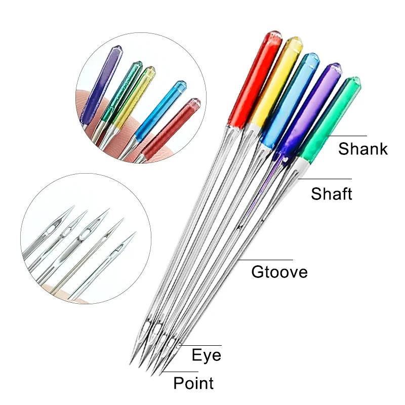 Anti-Jumping Sewing Machine Needle Stretch Fabric Stitch Needles for Singer Brother Janome Home Sewing Machine Tools sewing needles 15/6/5Pcs