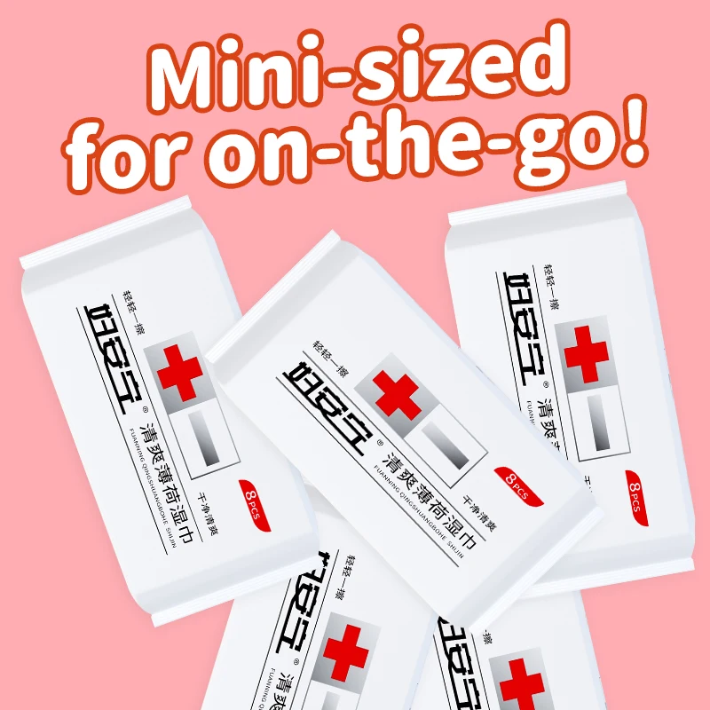 All-inclusive Female Private Care Wet Wipes for Daily Use 8pack