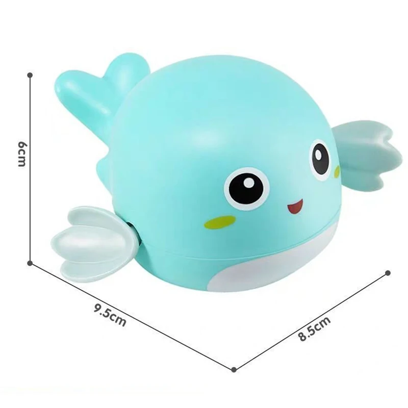 Baby Bath Toys Classic Chain Clockwork Swimming Turtles Dolphin Bath Toys For Kids Floating Wind Up Toys Swimming Accessories 5
