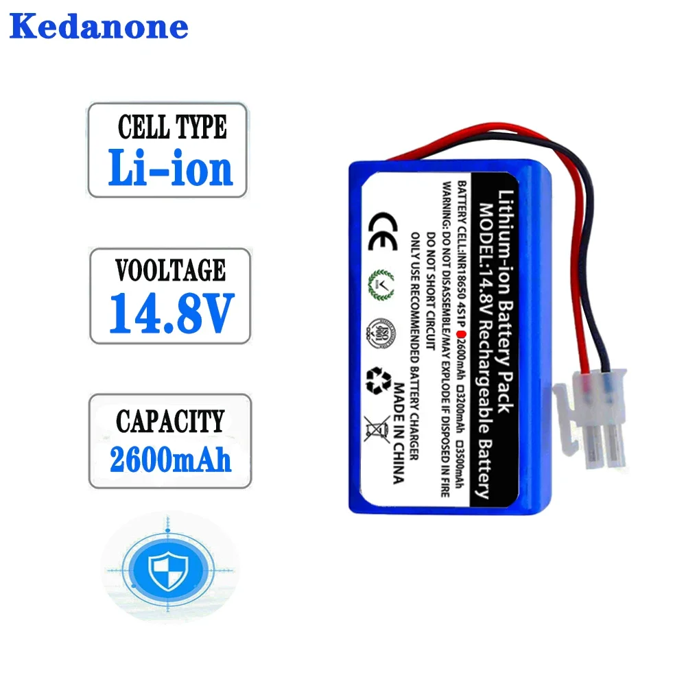 

Special offer14.8V 2600mAh 3200mAh Lithium Battery For ILIFE A4 A4s V7 A6 V7s Plus Robot Vacuum Cleaner ILife 4S1P Full