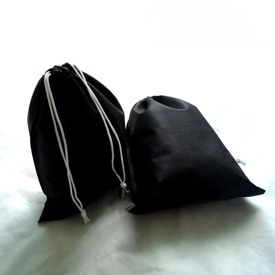 20 Stück Werbetaschen mit Kordelzug, 30 x 40 cm, weiß, schwarz, beige, rosa, Kaffeebraun, Vliesstoffe, Öko-Taschen, viele Anpassungsmöglichkeiten verfügbar – Detail 4