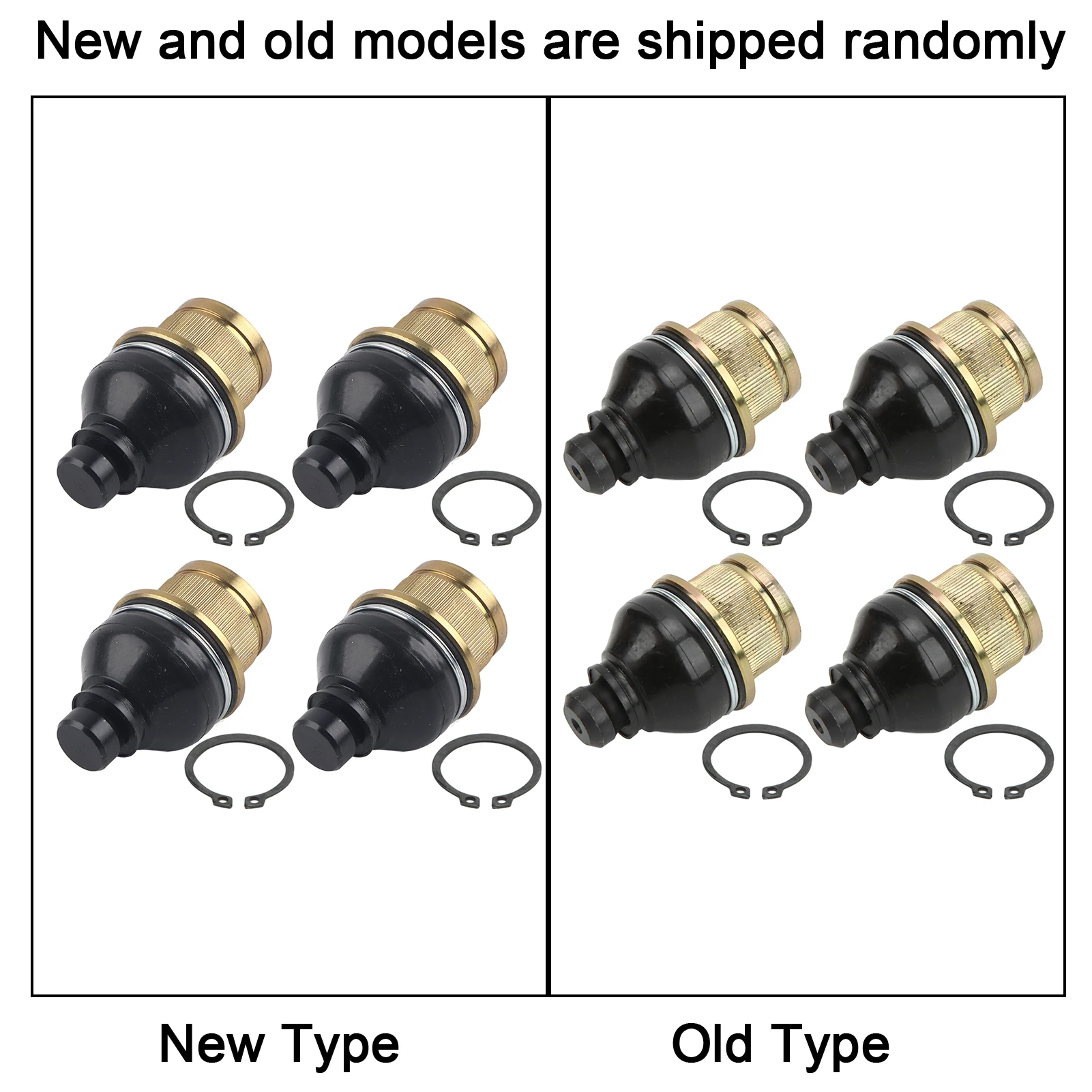 ATV UTV Ball Joint 4pcs WE351032 53-51032 0405-483 CR Flexible Replacement for Arctic Cat 250 300 350 375 400 425