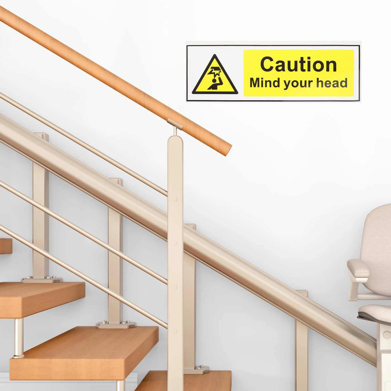 Watch Your Head Sign Low Ceiling Sign Self Adhesive Low Overhead Clearance Warning