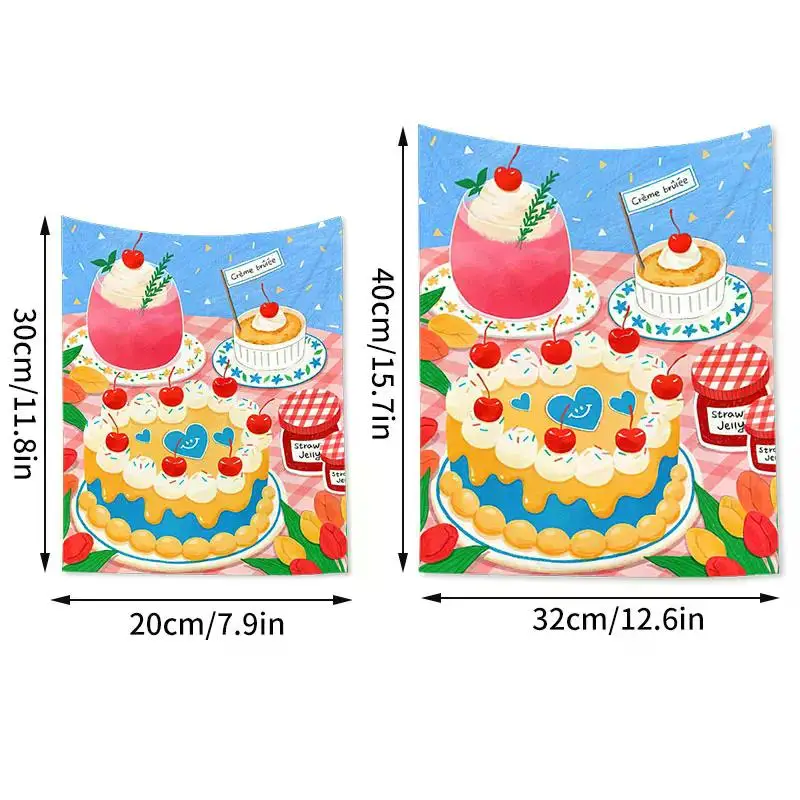 Description Picture 2 of itemKorean Small Tapestry Background Cloth Cartoon Hanger Tapestries Girl Bedroom Decoration Photo Props Cute Hanging Cloth 태피스트리