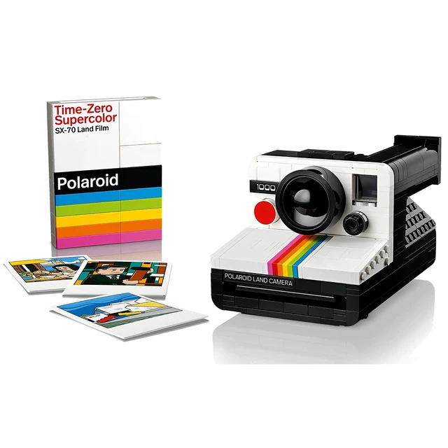 Construa sua própria Câmera Polaroide Criativa com o Conjunto de Blocos de Montar Ideas Polaroid OneStep SX-70 3 Conjunto de Blocos de Montar Polaroid OneStep SX-70 Ideas