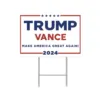 2024 Yard Signs 18 X 12 Inches Double Printing Make America Great Again Trump Us Presidential Campaign Outdoor Insert Sign 6