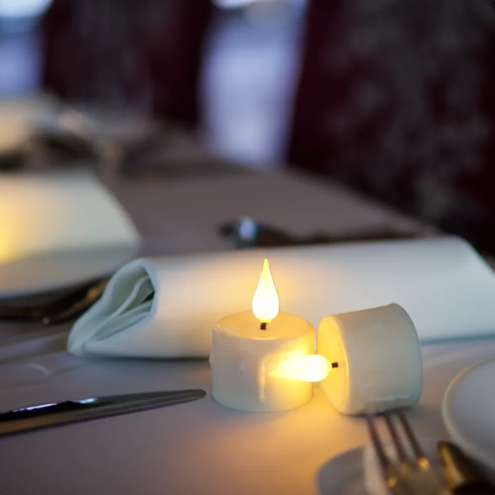 USB Rechargeable Flickering LED Tealight Candles with Timer and Remote - Perfect for Weddings, Birthdays, and Home Decor