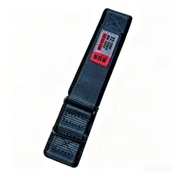 Nylon Velcro Sport Watch Band - 22mm Strap for 22mm (Black Stone 1)