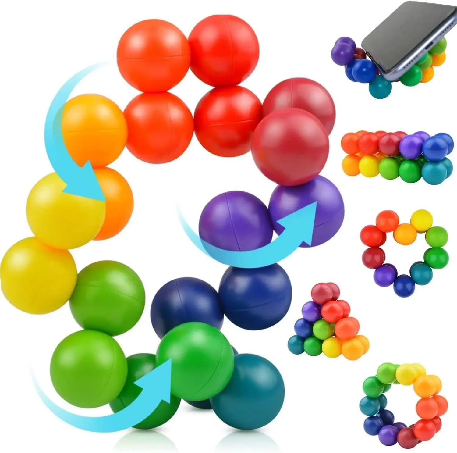 Rainbow Sensory Fidget Toys Anti Stress Anxiety Relief Adults Children Decompression Antiestr&eacute;s Juguetes Sensorial Autismo