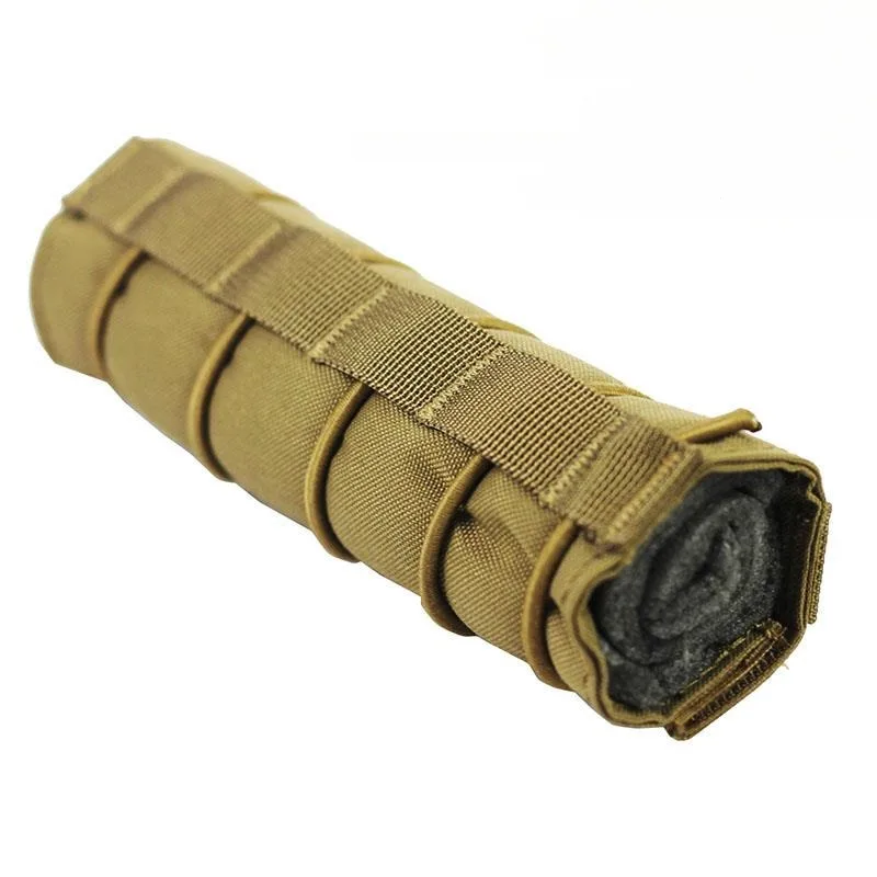 1PC 1000D Airsoft Suppressor Cover Sniper Airsoft Silencer Protector Cover Case Camouflage for Hunting Shooting