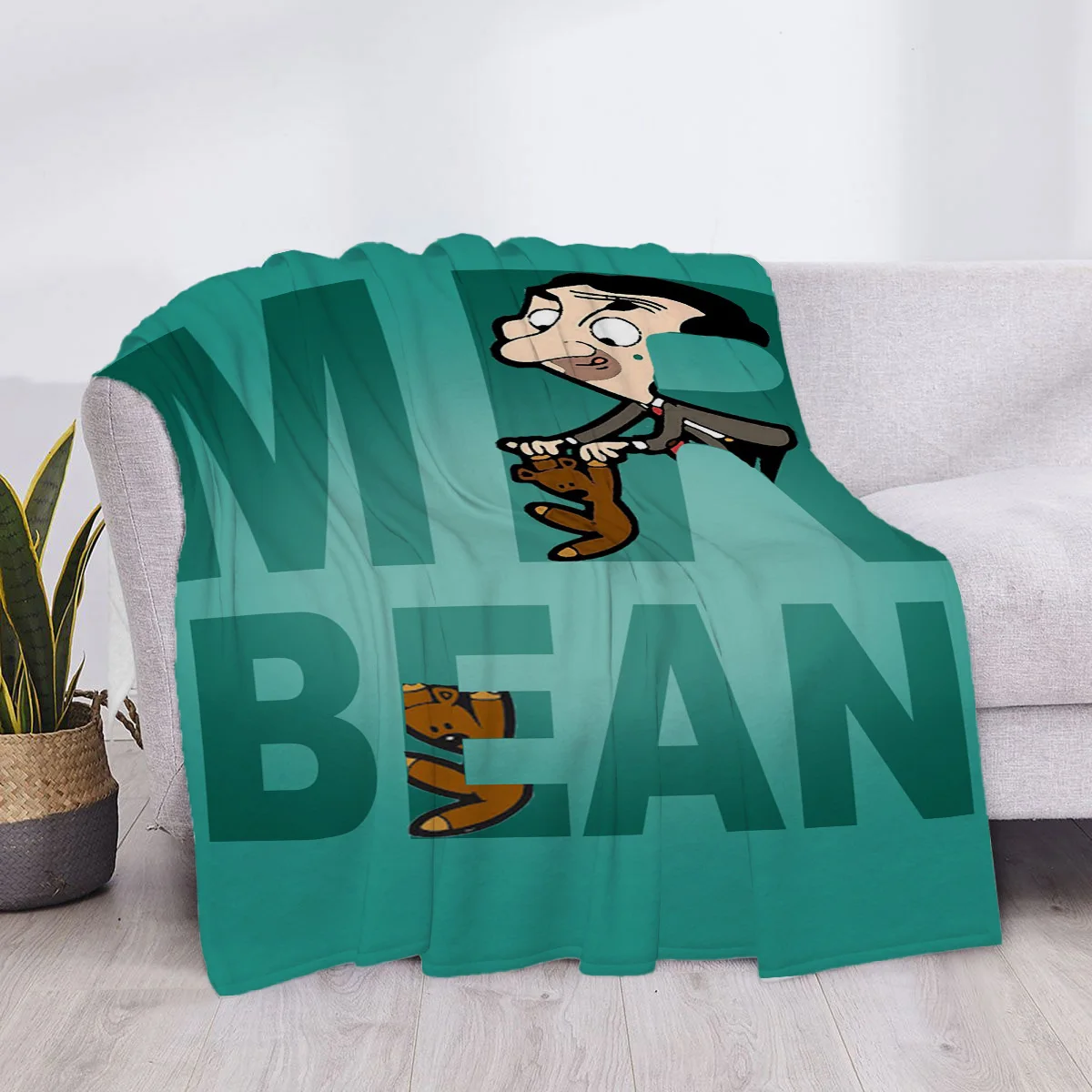 Star Blanket Mr Bean Cartoon Fluffy Soft Blankets & Throws Luxury Cover Sofa Knee Microfiber Anime Throw Child Cute Children's 2