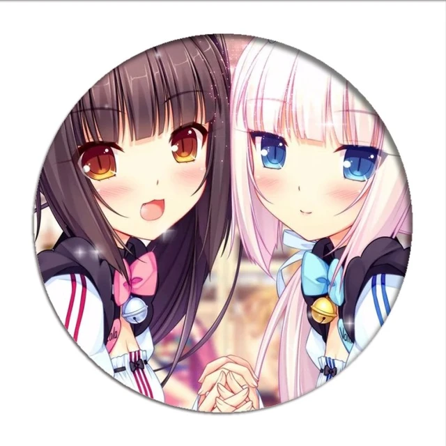 Chaveiro de animação do jogo nekopara, chaveiro super fofo de anime para  meninas, gato chocolate baunilha, gêmeas, figuras de acrílico, pingente,  presente - AliExpress