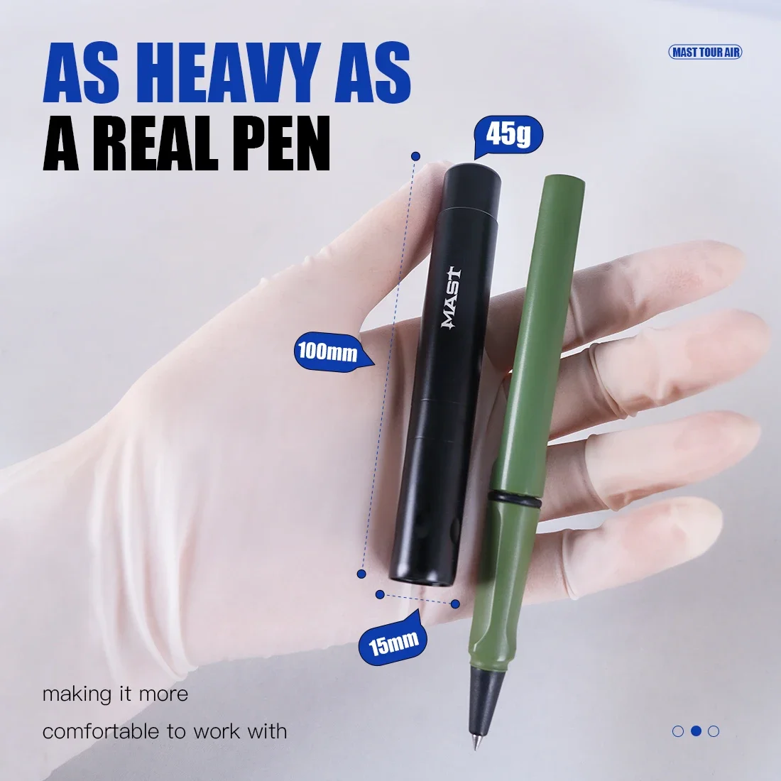 Tattoo Supplies Tattoo Pen Mast Tattoo Tour AIR Rotary Tattoo Machine 2.3mm Stroke with Mcore Coreless Motor Lightweight Design