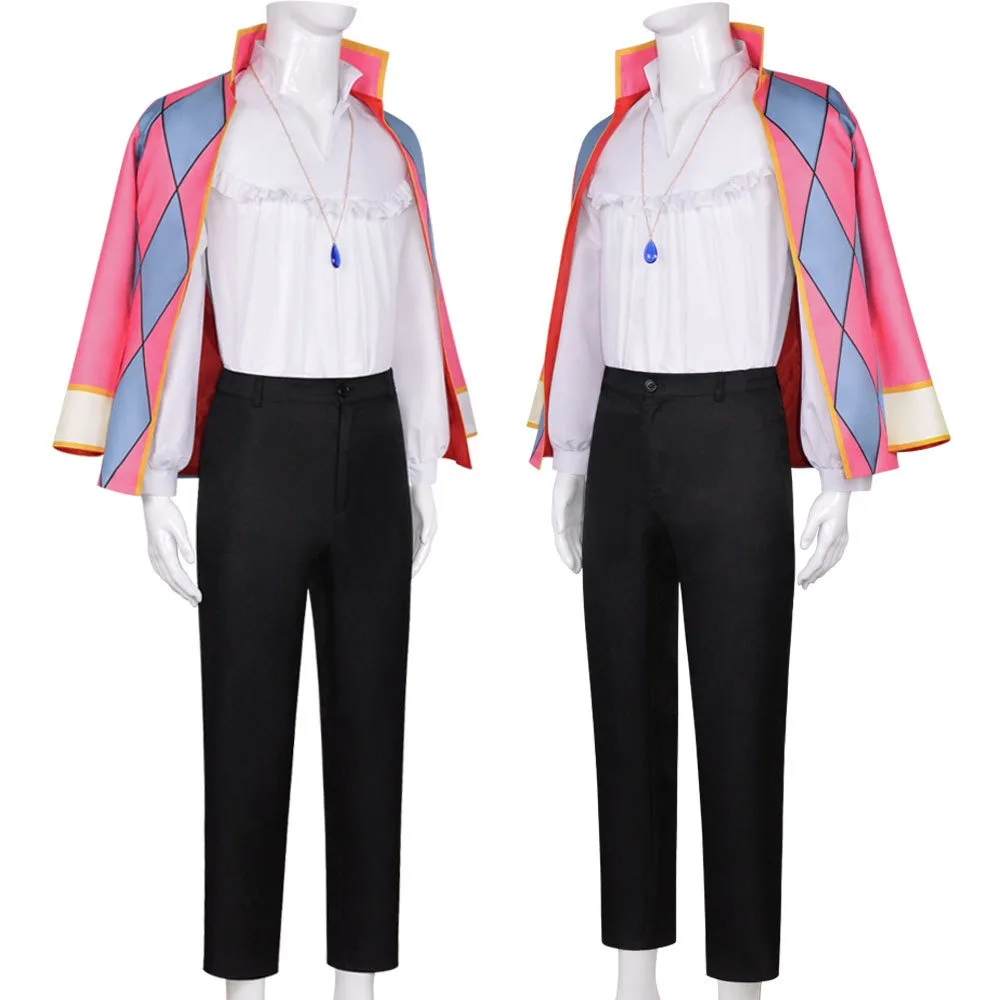Studio Ghibli Howl's Moving Castle Cosplay Costume for Men (Unofficial)