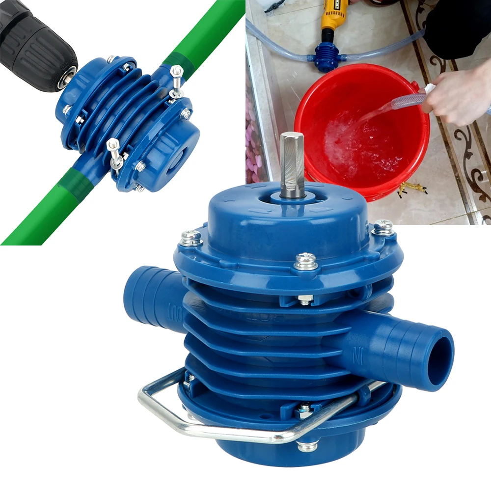 

Mini Home Garden Centrifugal Pumps Heavy Duty Self-Priming Hand Electric Drill Water Pump No Power Required