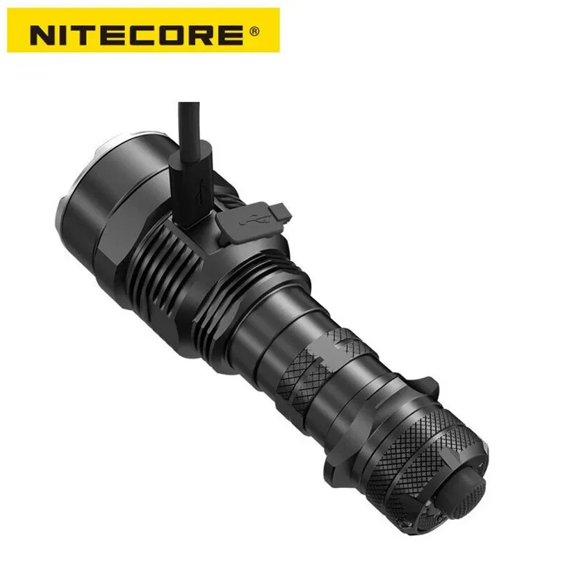 NITECORE TM9K TAC Rechargeable Tactical Flashlight 9xCREE XP-L2 9800LM Power Torch Lighter with 21700 Battery for Self Defense