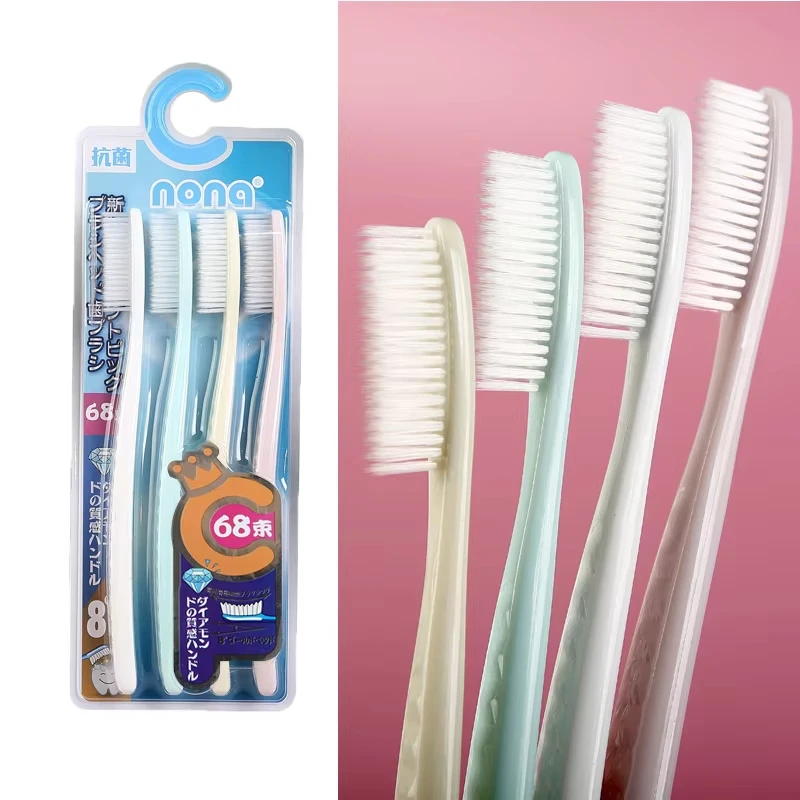 Premium Soft Bristle Long Head Toothbrush Set