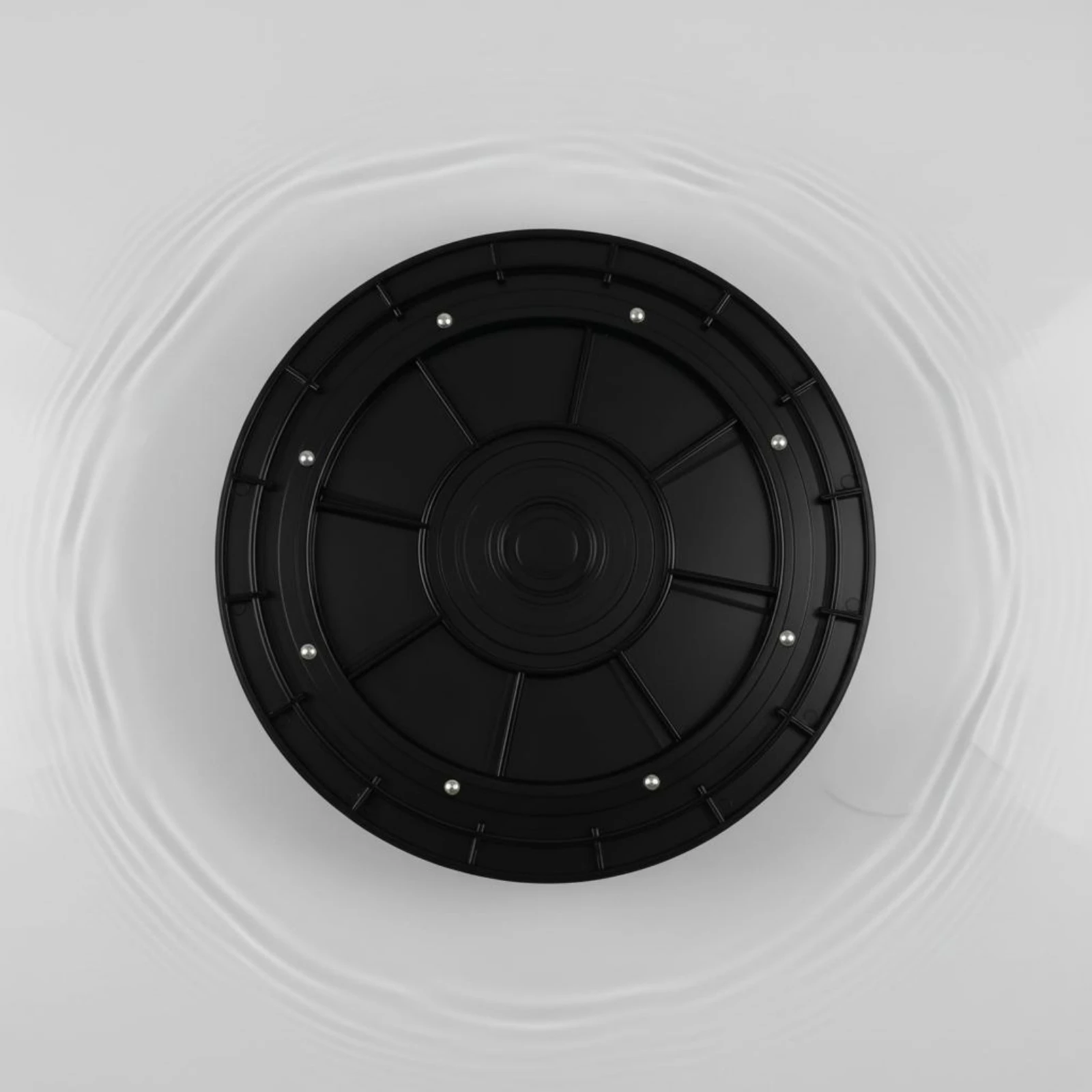 360도 회전 턴테이블 베이스 볼 베어링 투명 아크릴 디스플레이 턴테이블 원형 회전 디스플레이 베이스 광택 처리된 테두리