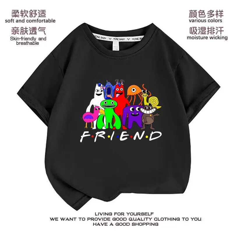 

Garten of BanbanNew Style Bamba Paradise Clothes Boys Short-sleeved Summer Half-sleeved Children's Cartoon Tops Fashionable