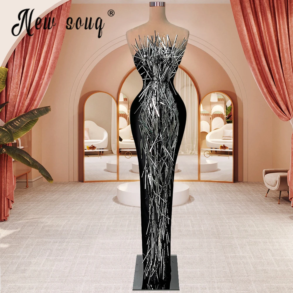 

Couture Sexy Vintage Evening Dress Strapless Floor Length Formal Prom Party Gowns Elegant Special Occasion Dresses