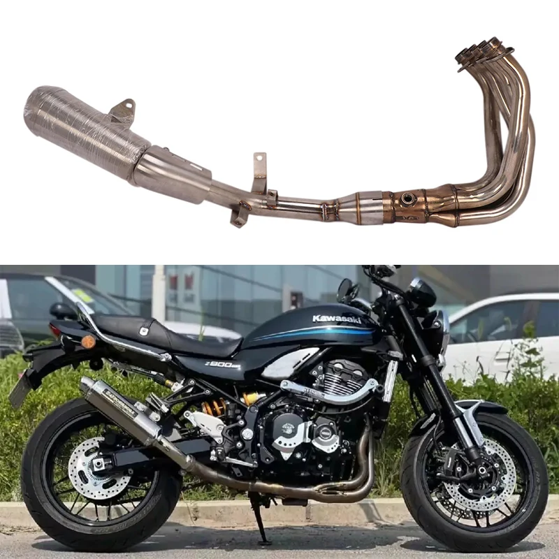 Slip On For KAWASAKI Z900RS Z900 RS Motorcycle Exhaust Modify 51MM Muffler System Escape Moto Middle Link Pipe - Image 3