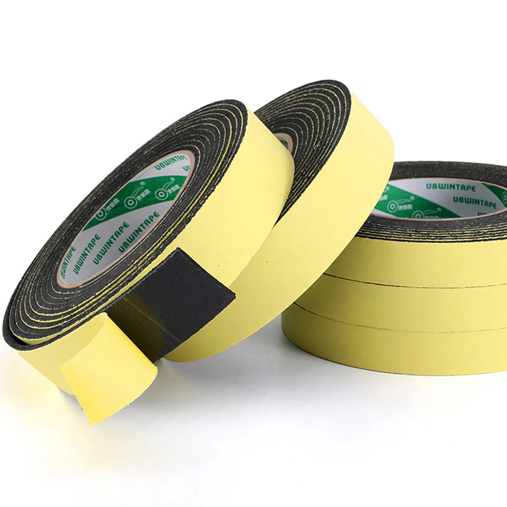 2, 3, 5mm thick Strong Adhesion Single-sided Tape EVA black Sponge Foam  Rubber Tapes Anti