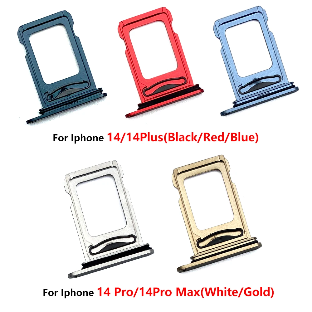 20 Pcs Dual Metal Sim Card Reader Connector Flex Cable Per Iphone 14 Pro Plus Max Sim Card Vassoio Slot Holder