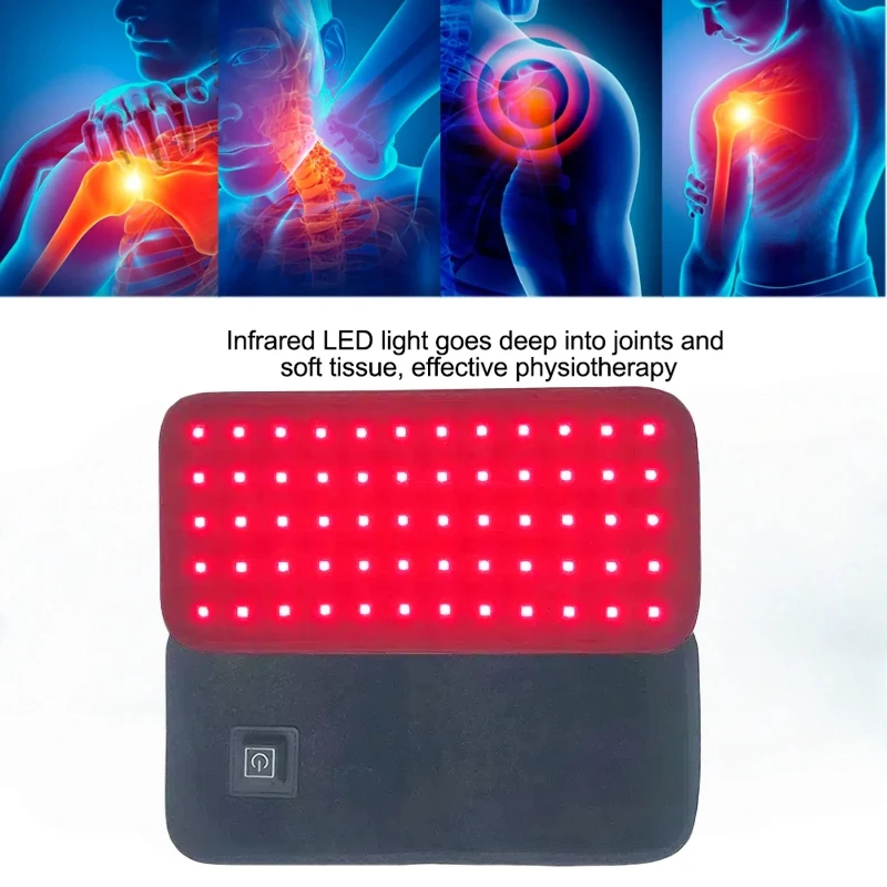 Doctor Recommended Light Therapy Belt - 60 LED 660nm+850nm for Safe Fat Burn & Chronic Pain Relief - Home Use