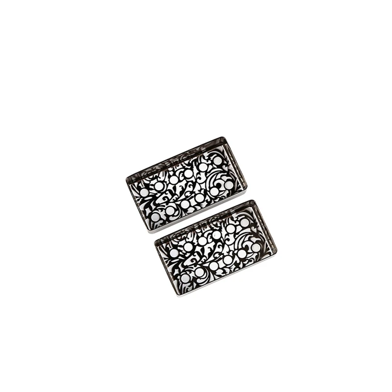

2PCS Openwork 12 Hole Humbucker Guitar Pickup Cover Replacement Accessories For LP Electric Guitar Parts,Black 70 X38 X16mm