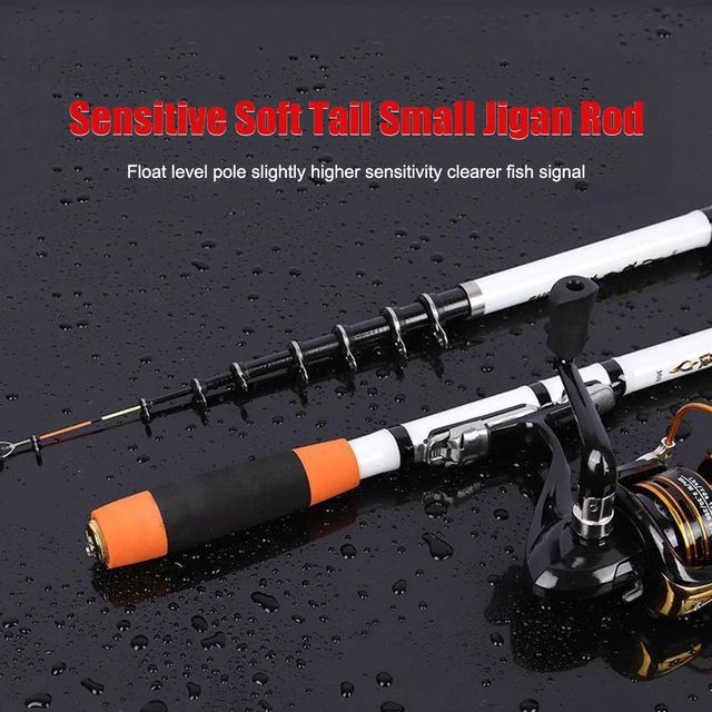 Carbon Fiber Feeder Fishing Pole Rotatable Fishing Pole Telescopic Portable Ultra-light Outdoor Accessories for Lakes Reservoirs 1