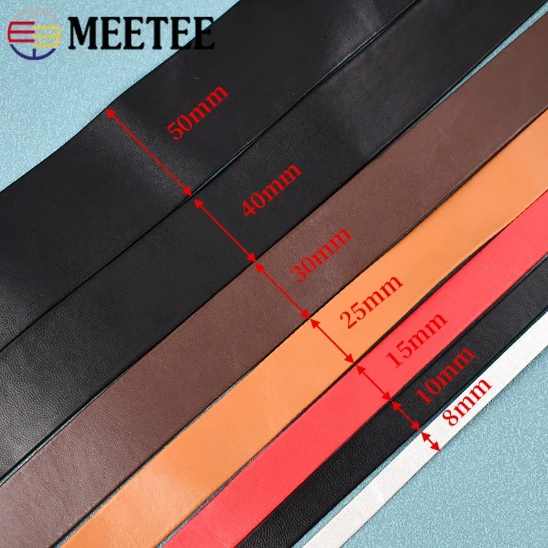 Webbing Craft Supplies 5M 5-30mm Leather Tape PU Ribbon Strap To The Meter for Bag Handmade Bracelets Jewelry Decoration Webbing Trimming Accessories