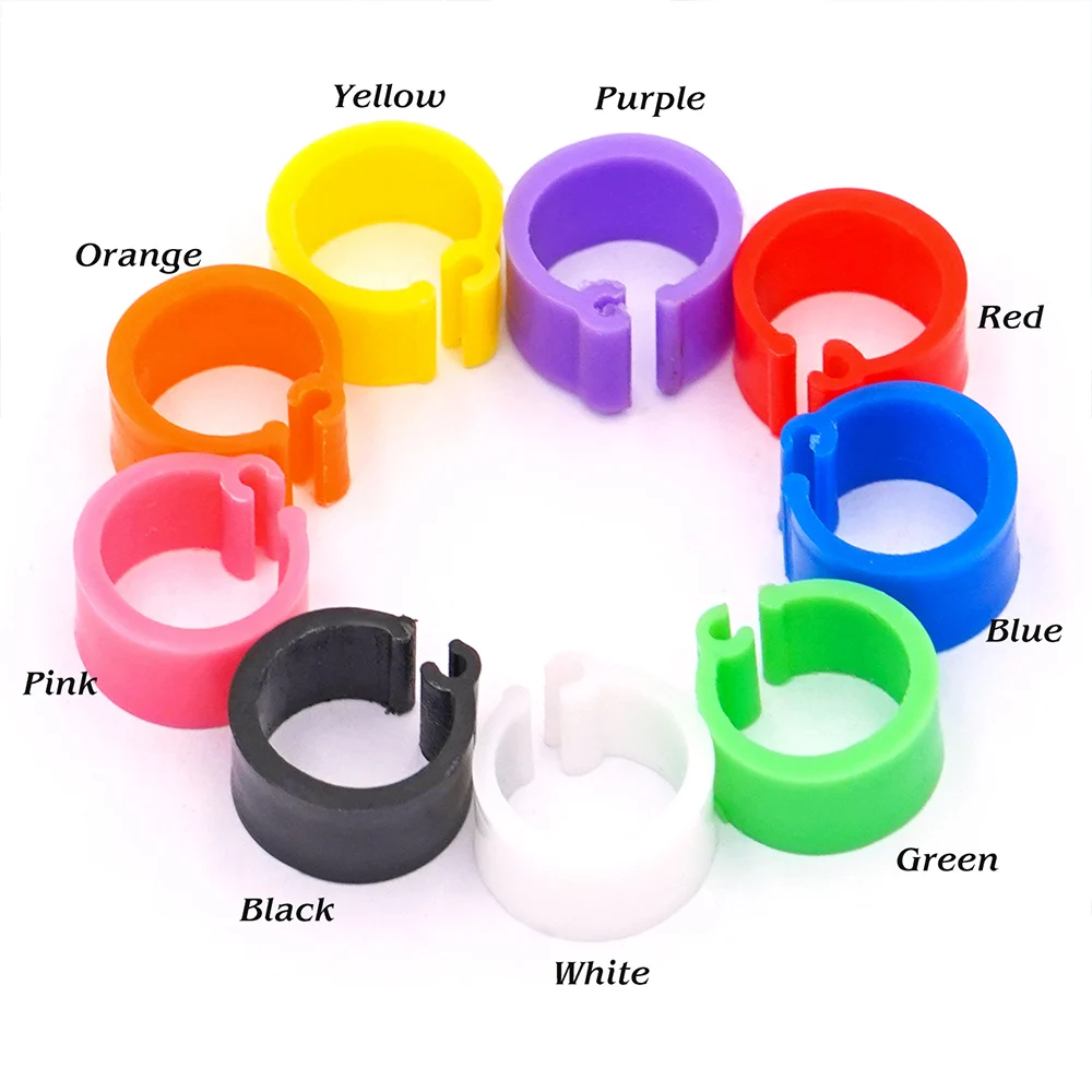 Bird Rings 100 Pcs Pigeons Identification Ring Opening Foot Appliances