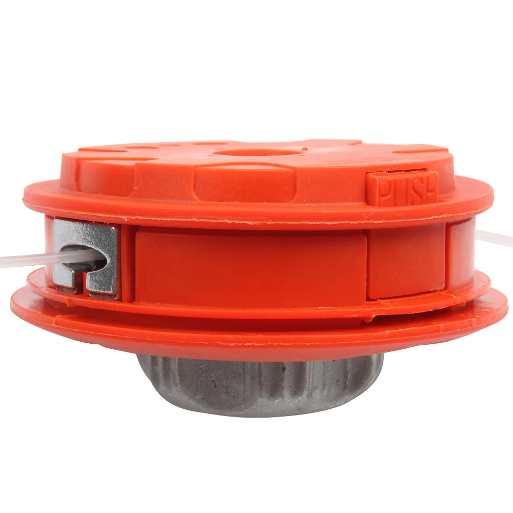 M10 Aluminum head Nylon Trimmer Head 2 Brush Cutter gasoline grass Universele Bump Feed Line Strimmer