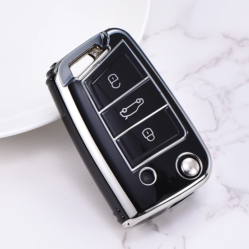 Premium Kuvi TPU Car Flip Key Case Cover