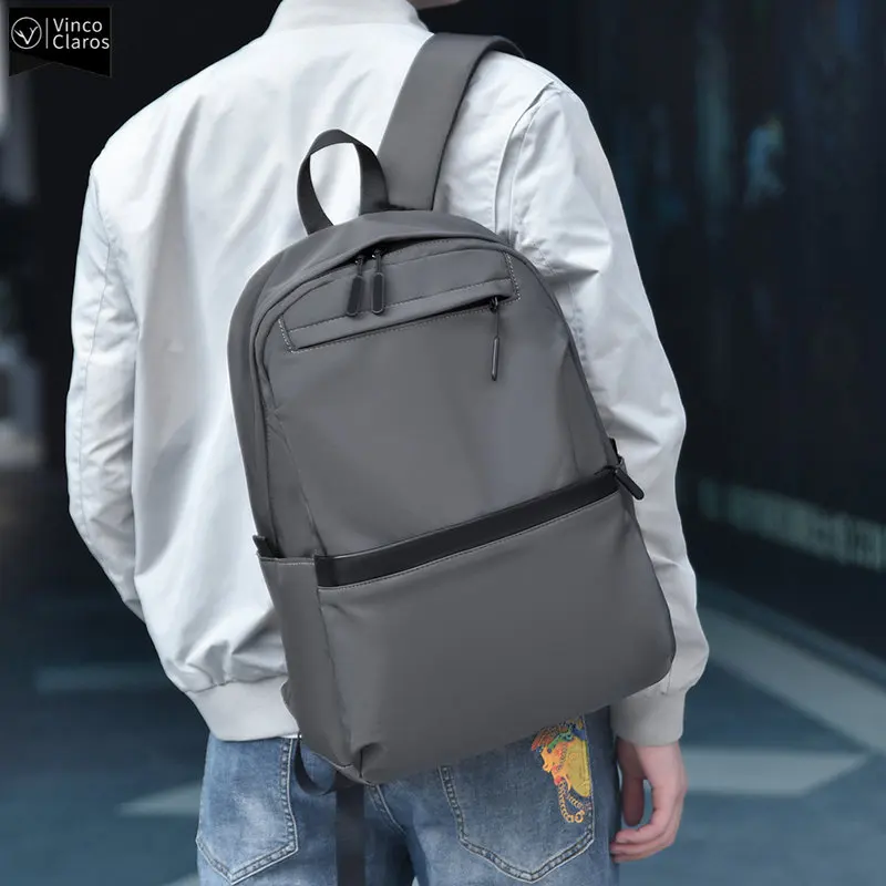 

VC High Quality Men Ultralight Backpack For Male Soft Polyester Fashion School Backpack Laptop Waterproof Travel Shopping Bags