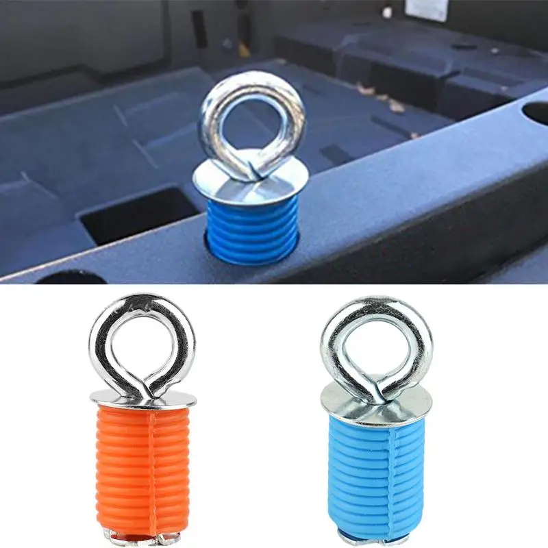 

ATV Tie Down Anchors Easy to Install Anchors with Ring Bar for Cooler ATV Metal Anchors Weatherproof Fasteners for Bicycles Tent
