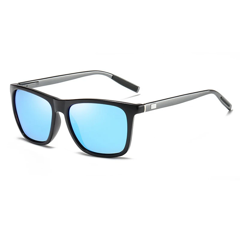 Polarized sunglasses fashionable aluminum magnesium sunglasses male and female universal driving square car items