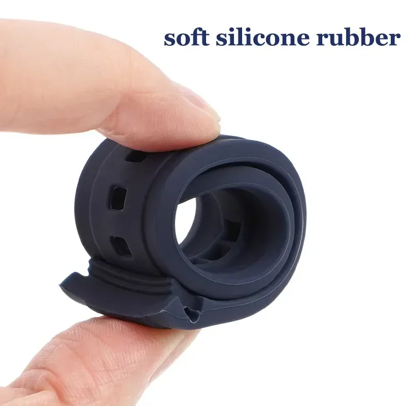 Curved End Silicone Rubber Sport Watch Band - 20mm/22mm Strap Replacement
