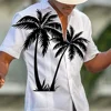 Men's Shirt Coconut Tree Beach Vacation Party Summer Shirt Men's Hawaiian Shirts Casual Fashion Street Short Sleeves Tops 3