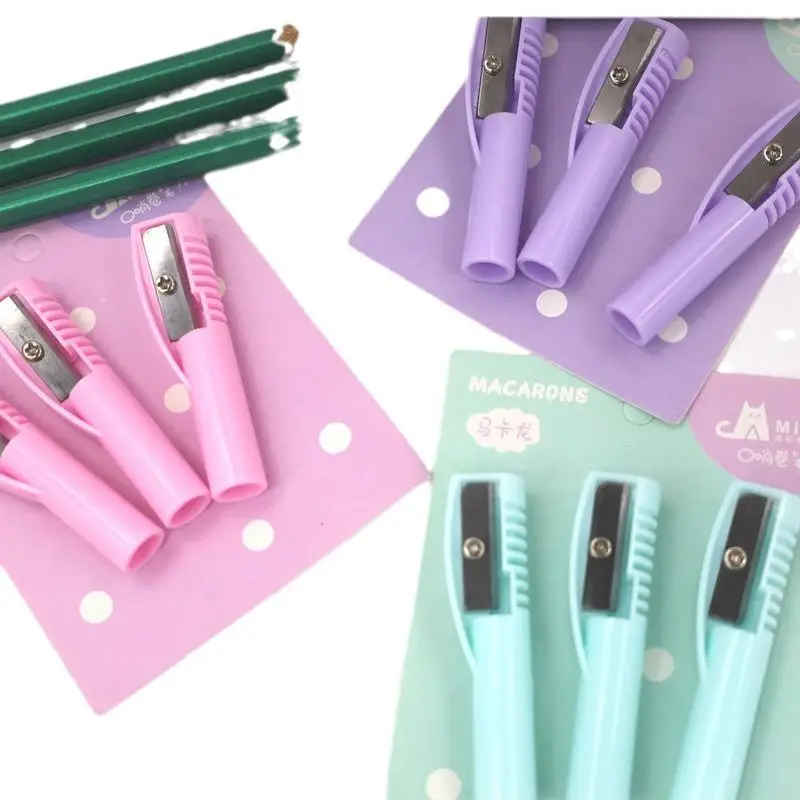 【xxx】1/3 pezzi Affilapenne manuale multifunzionale con funzione di protezione del colletto del tagliacarte, articoli di cancelleria portatili per materiale scolastico - immagine 4