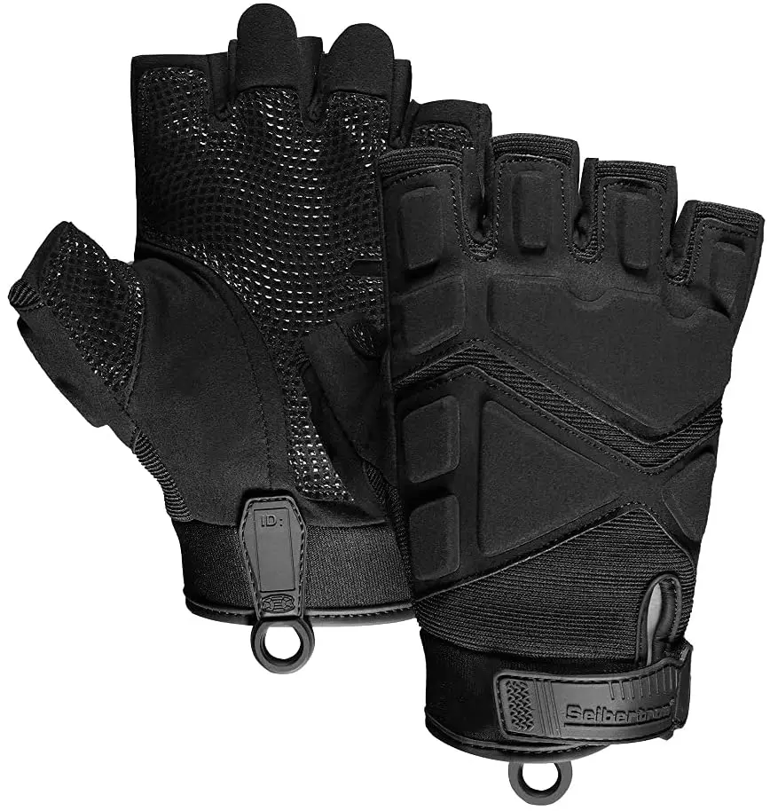 Seibertron Outdoor Fingerless/Half Finger Sports Tactical Gloves For Cycling Training Shoot Hunting