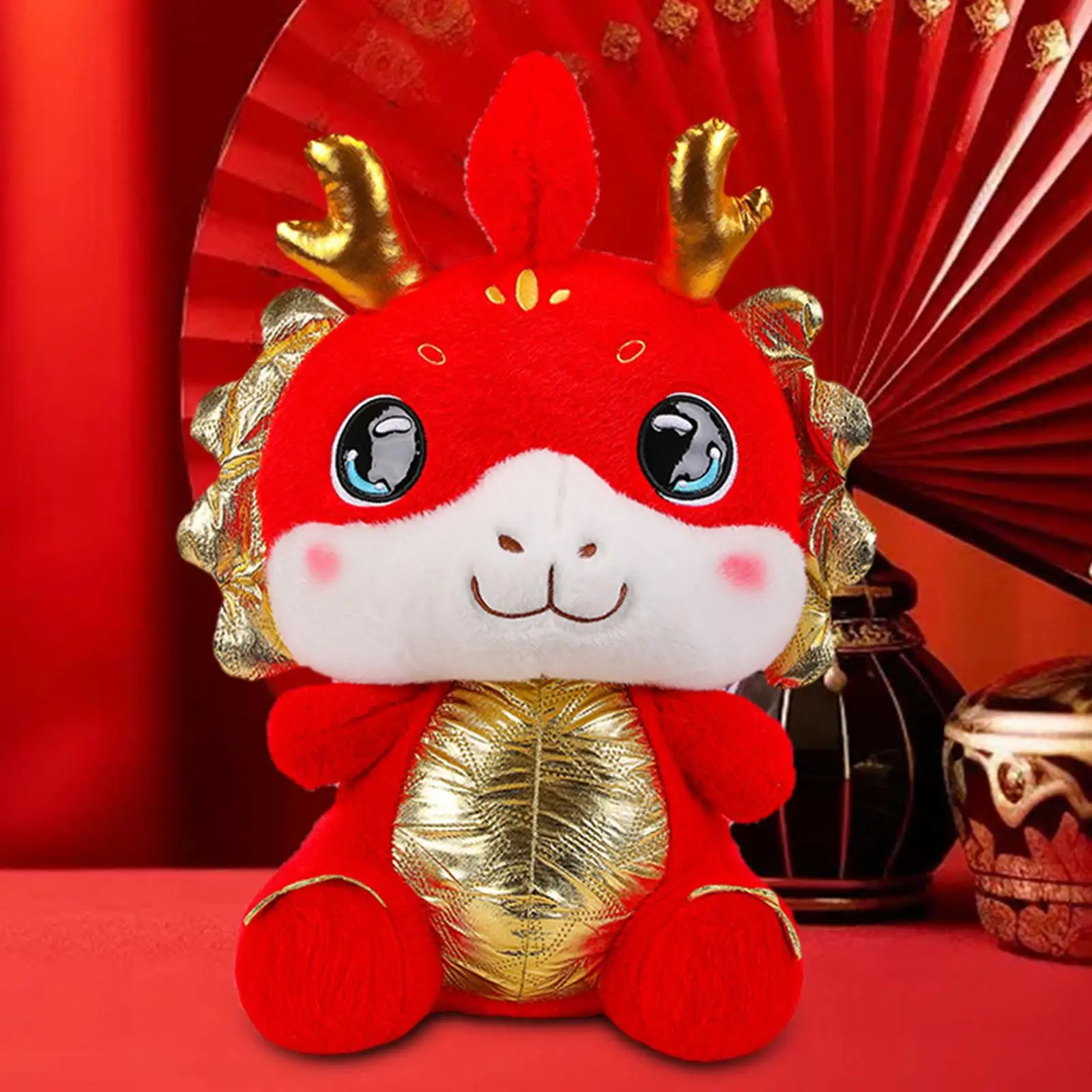 

Dragon Stuffed Animal 2024 Chinese New Year Decoration Gift for Kids Cute Plush Animal Dragon Plush Toy for Holiday Souvenir