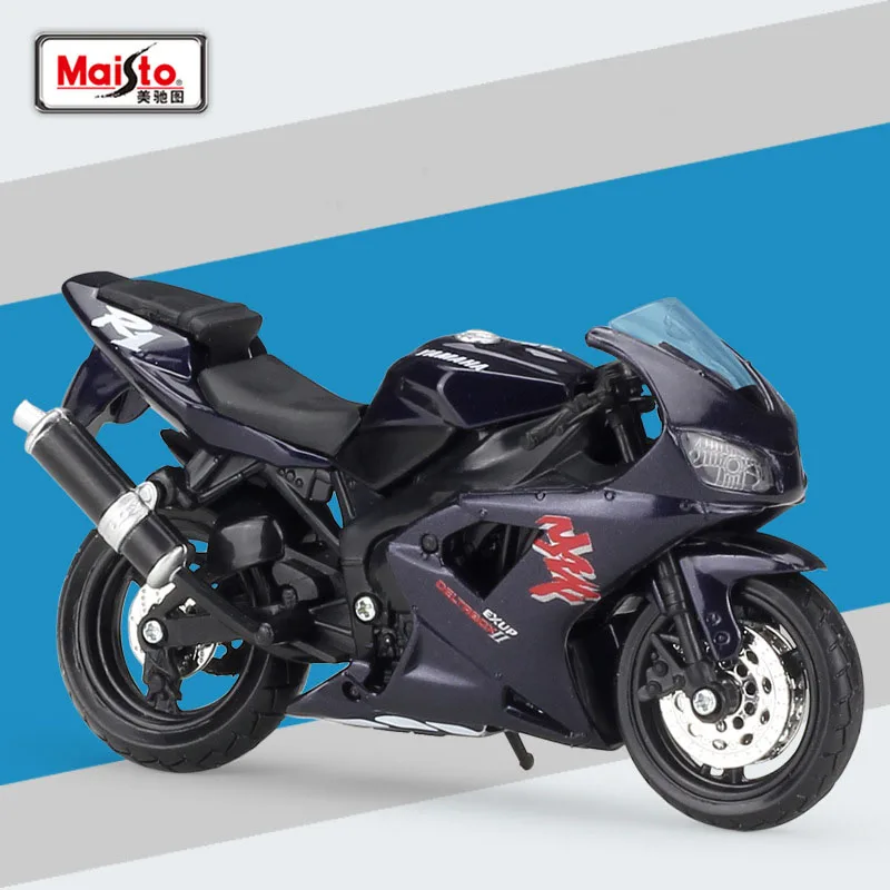 1:18 Maisto YZF-R6 FJR 1300 YZF-R1 TT-R250 Racing Motorcycle Model Simulation Alloy Street Motorcycle Model  Kid Toy Gift 6