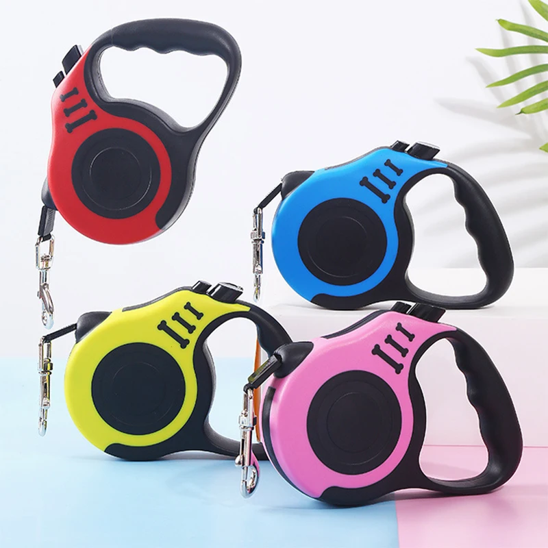 3m/5m Durable Automatic Nylon Pet Leash Cat Lead Extension Retractable