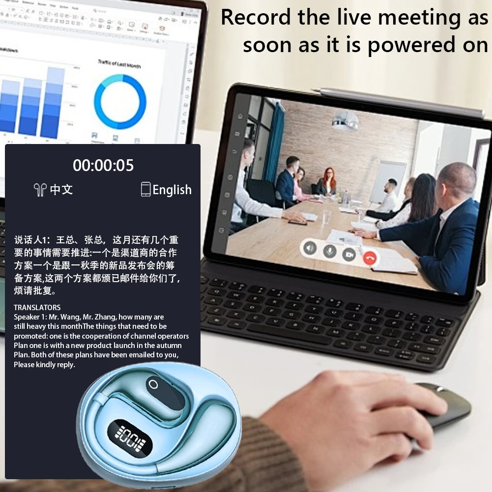 Translator Earbuds Wireless Translation Earbuds For 138 Languages